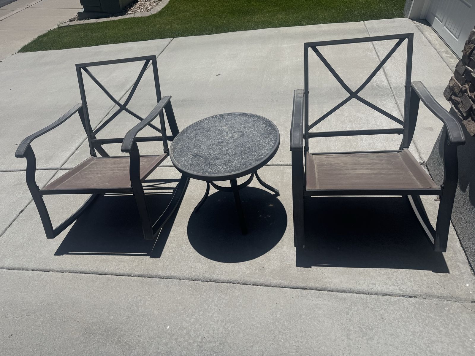 3-Piece Outdoor Patio Set (No Cushions)