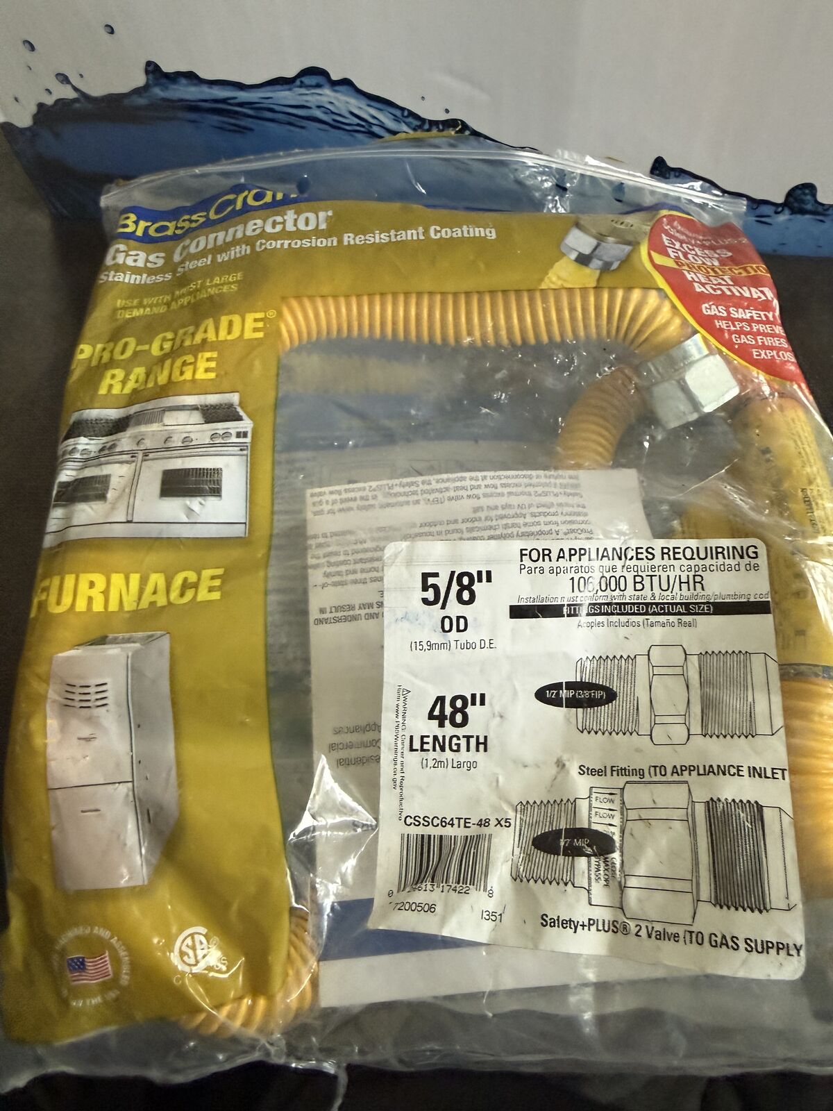 BrassCraft has connector.