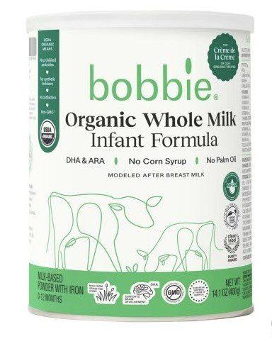4 new sealed cans Bobbie Organic Whole Milk Formula 14.1oz Powder
