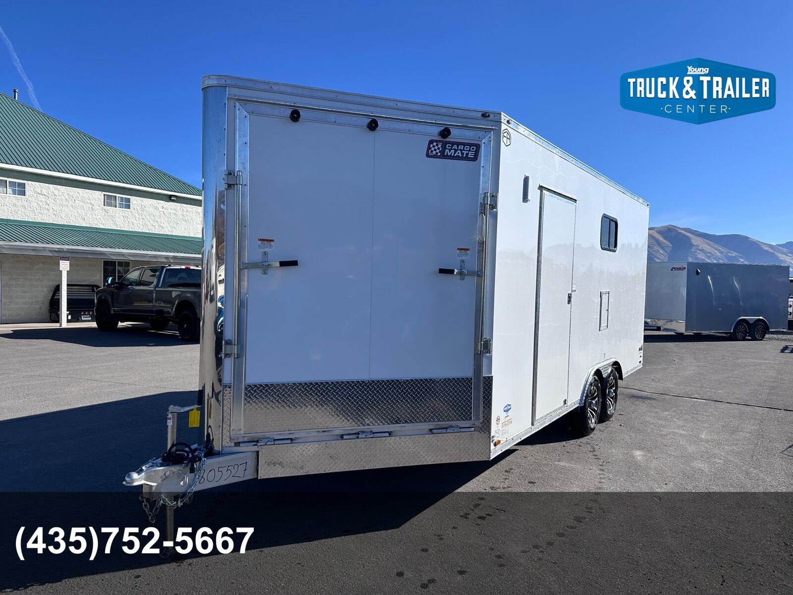 2026 Cargo Mate Redline 8.5X18+5 Aluminum Sled Trailer