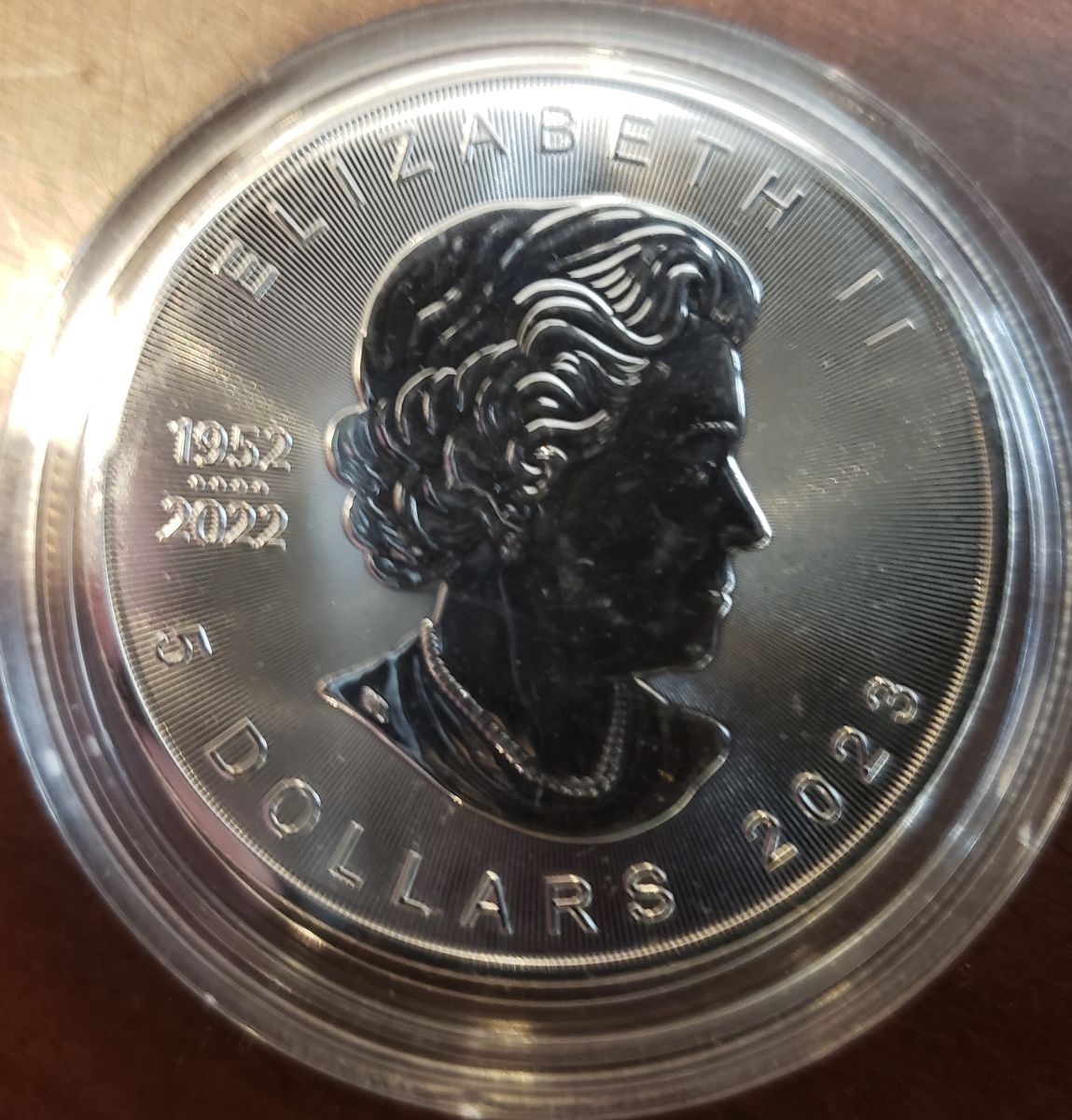 2023 Canadian Maple Leaf Silver 1 oz coins last QEII