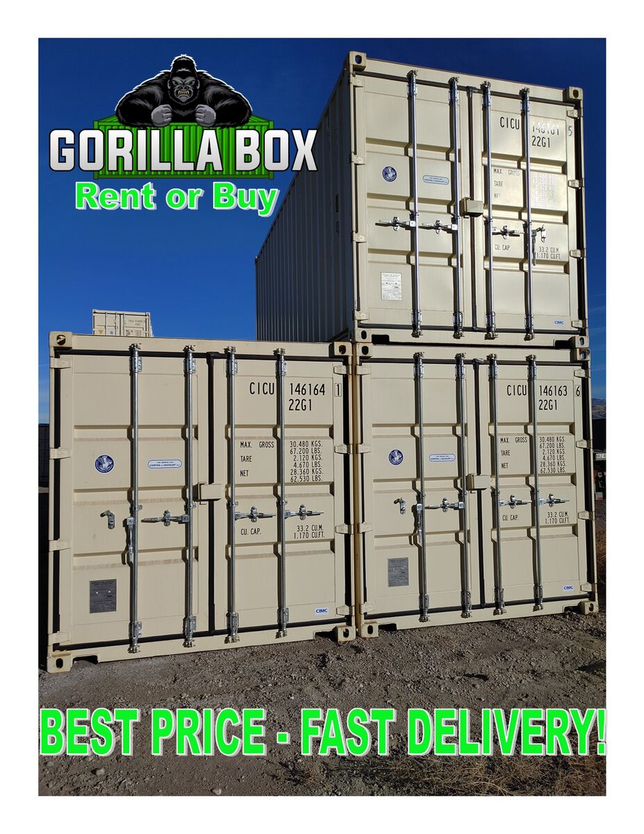 20' and 40' High Cube Shipping Containers. Great Office, Tack Shed, Used and New One Trip Conex, Connex, Storage, Best Price!