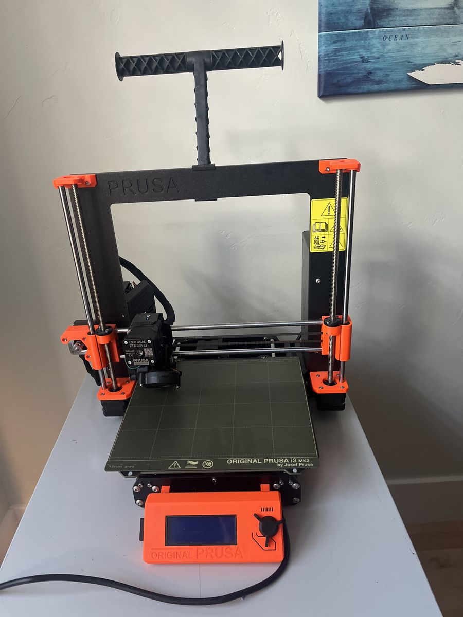 Original Prusa i3 MK3S+ 3D Printer - Black/Orange - Fully Assembled