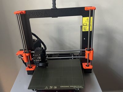 Original Prusa i3 MK3S+ 3D Printer - Black/Orange - Fully Assembled