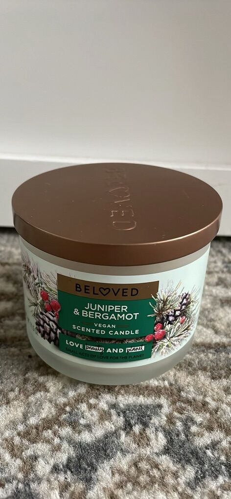 Beloved Juniper And Bergamot Vegan Holiday Candle