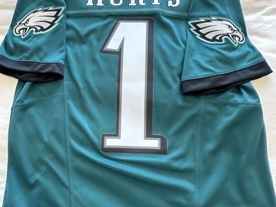NEW WITH TAGS PHILADELPHIA JALEN HURTS NIKE NFL STITCHED JERSEY MEN'S LARGE THRU 3XL
