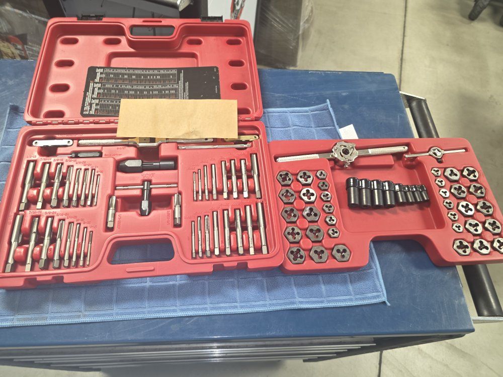 MAC Tools 76-Piece Tap & Die Set Metric & SAE - High-Quality Threading Tool Kit