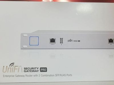 Ubiquiti UniFi Security Gateway Pro 4 (USG-PRO-4) — 1U Enterprise Gateway / Router (In Original Box)