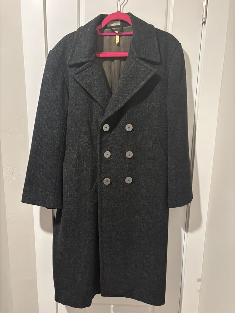 Snowflake wool coat