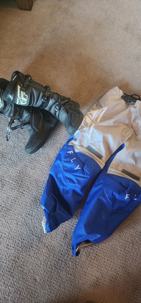 Motocross Boots and Pants