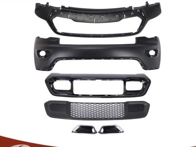 Complete Black Front Bumper Cover For 2017-2022 Jeep Grand Cherokee
