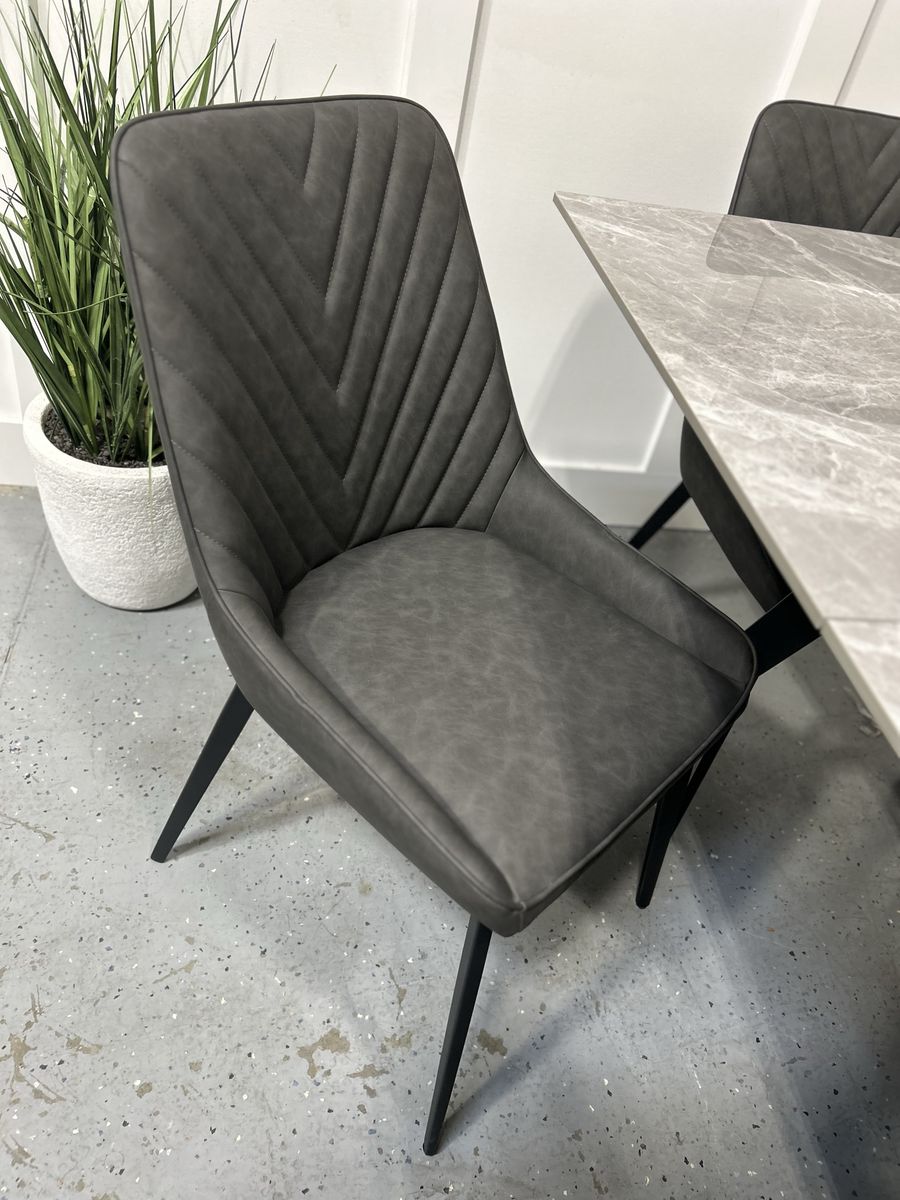 BRAND NEW! MODERN STONE DINING SET – SLEEK & LUXURIOUS! - DELIVERY & FINANCING AVAILABLE!