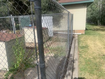 6’ chain link fencing and two gates