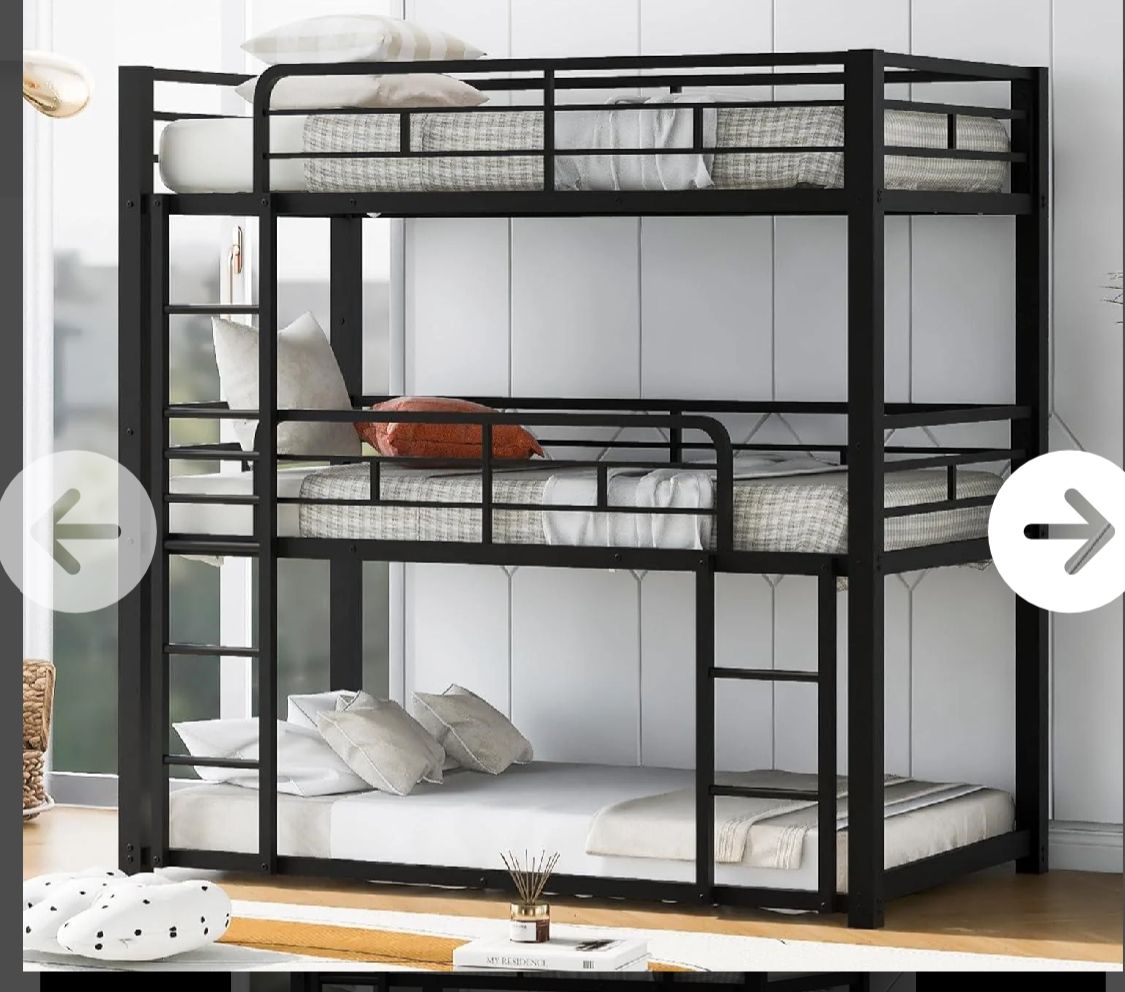 Metal Triple Twin Bunk Bends