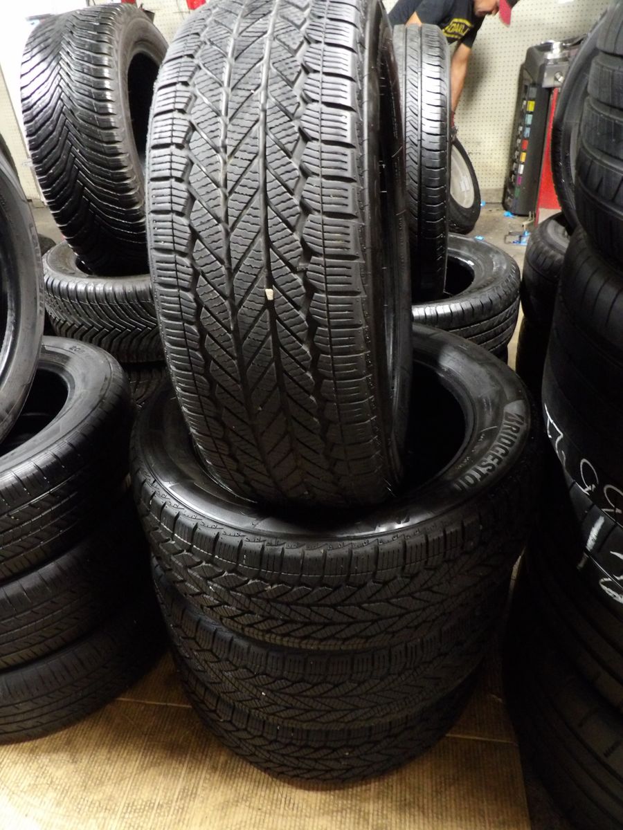 215/55R17 BRIDGESTONE WEATHERPEAK SET OF USED TIRES