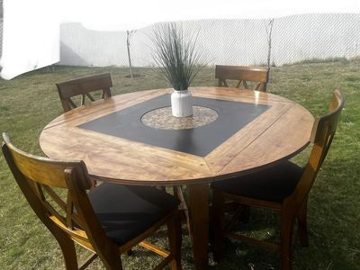 Beautiful Couner Height Dining Table Set