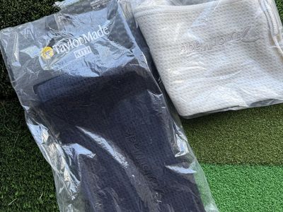 New Taylormade X Kith Golf Towel Cream or Black