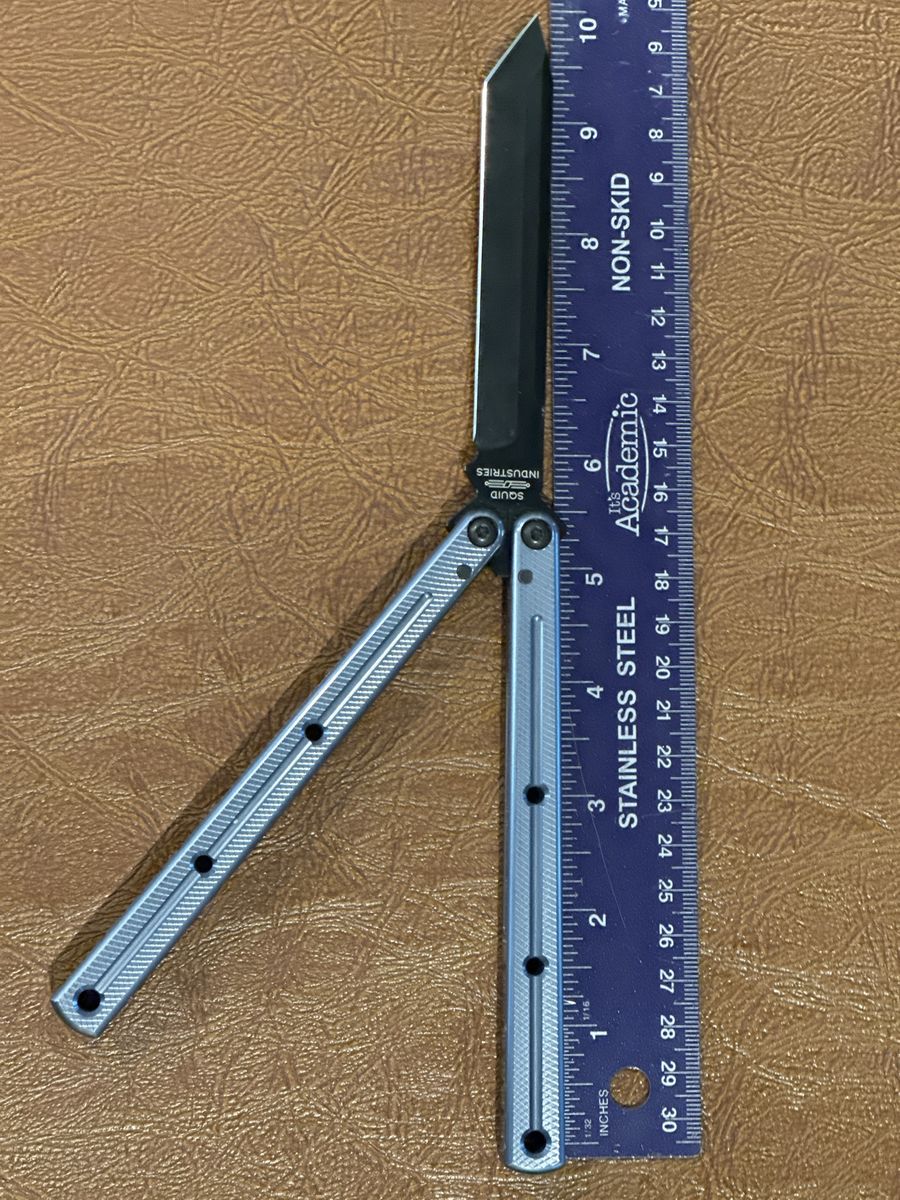 Squid Industries Krake Raken V3 Tanto Balisong Knife