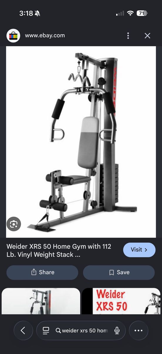 Weider XRS 50 Home Gym System - Brand New in Box