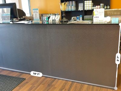 large Reception Desk Marble And Steel