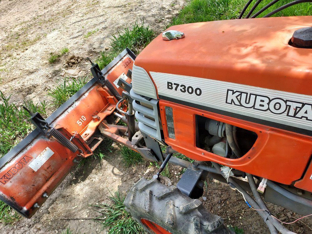 Kubota b7300 and John deer tiller
