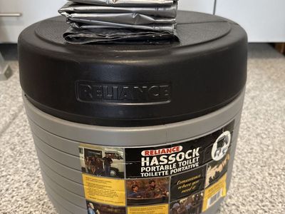 Reliance Hassock Portable Toilet with Waste Bags - Camping & Emergency Essential