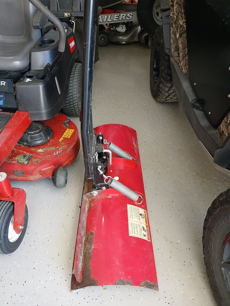 Cycle Country ATV Plow Blade Red with Mount Frame