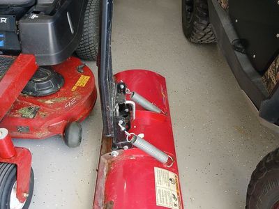 Cycle Country ATV Plow Blade Red with Mount Frame