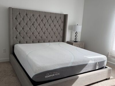 Upholstered King Bed Frame