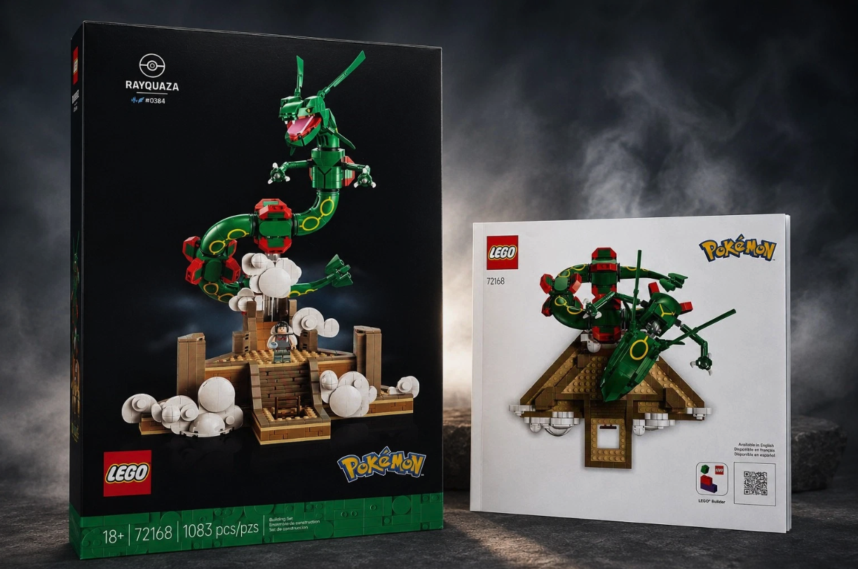 LEGO Pokémon Rayquaza 72168 Empty Replacement Box + Instruction Manual ONLY