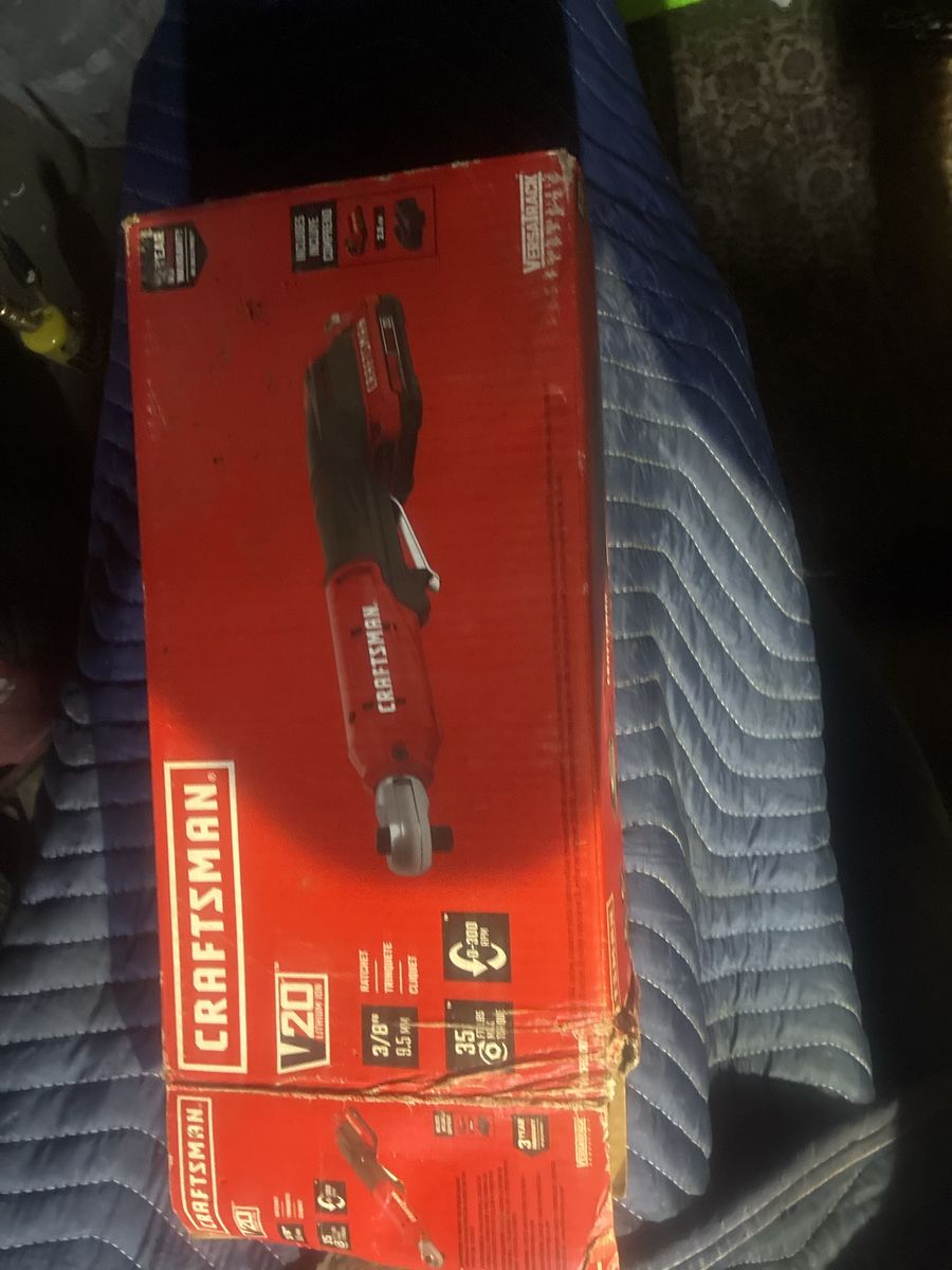 Craftsman V20 3/8" Cordless Ratchet Wrench (Tool Only) 35 ft-lbs Torque, 0-300 RPM