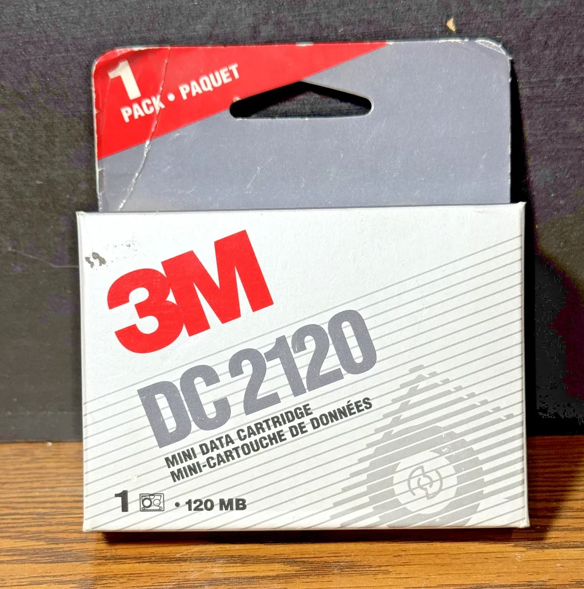 Vintage 1993 3M DC 2120 Mini Data Cartridge Tape Ximat QIC-80 - NEW