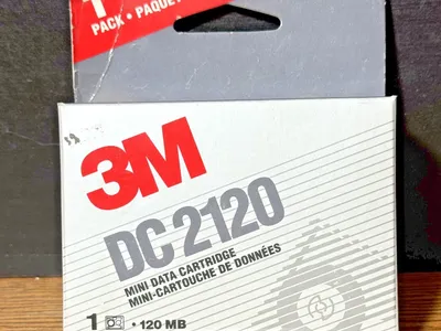 Vintage 1993 3M DC 2120 Mini Data Cartridge Tape Ximat QIC-80 - NEW