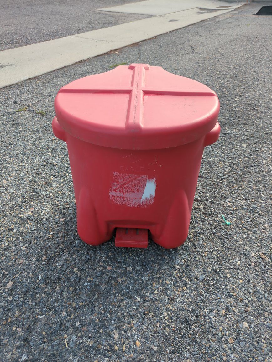 Eagle 945-BIO 10 Gallon Red Combustible Waste Container Safety Can