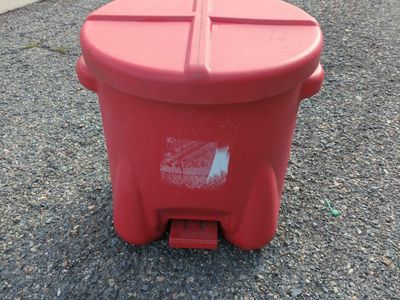 Eagle 945-BIO 10 Gallon Red Combustible Waste Container Safety Can