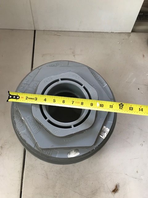 PVC reducer bushing 12" x 4"