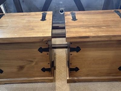 Set of Solid WoodEnd Table Chests