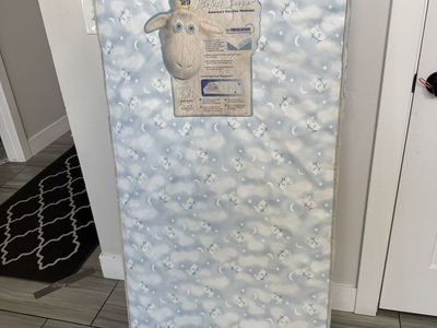Serta Perfect Sleeper Crib and Toddler Bed Mattress - Blue Sheep Print