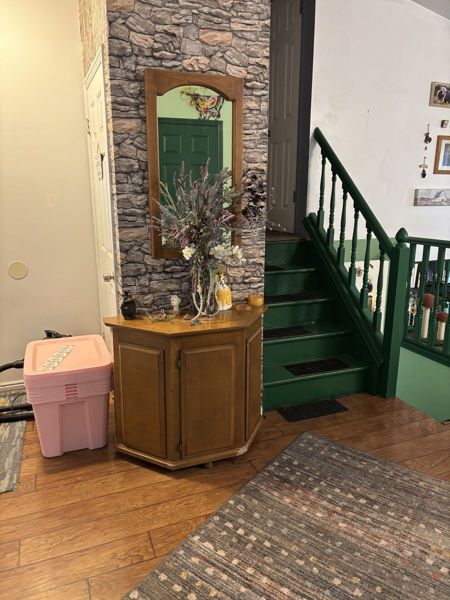 End table and mirror
