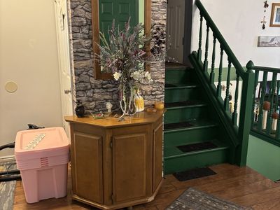 End table and mirror