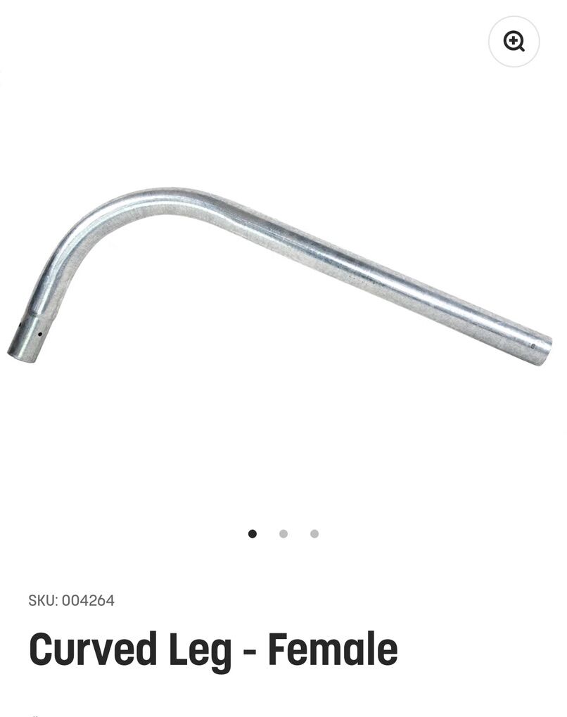 Curved Leg (female) For 15' skylander Trampoline