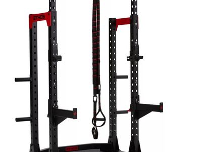 Ethos Functional Training Half Rack - Black and Red