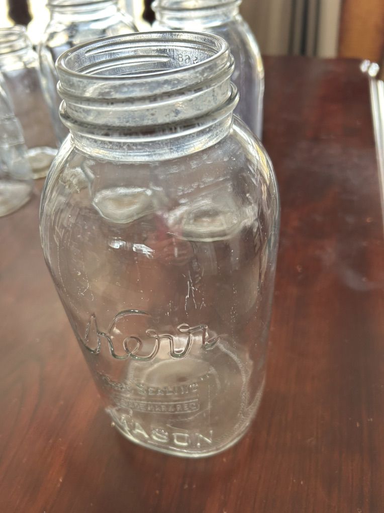 Half Gallon Kerr Brand Glass Jars