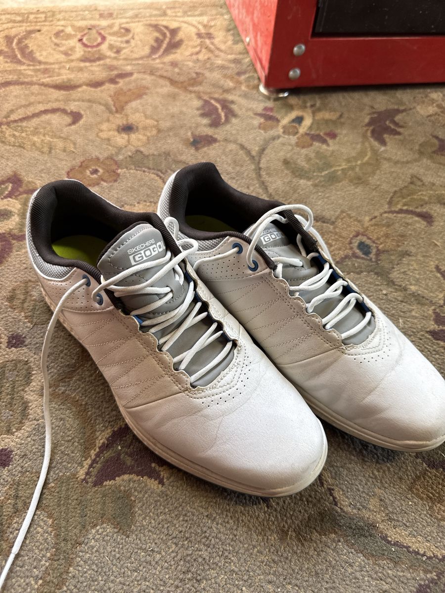 Skechers Go Golf White and Gray Mens Golf Shoes size 8.5
