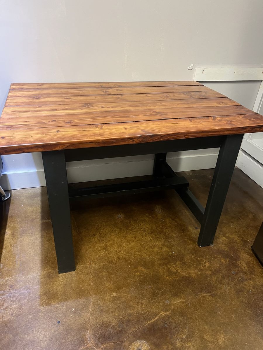 Handmade rustic wood table