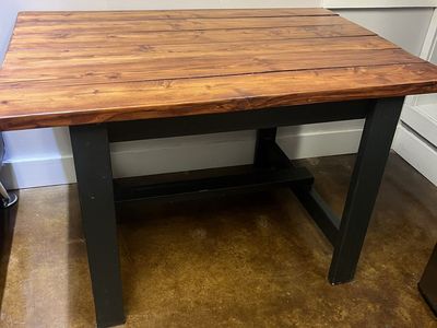 Handmade rustic wood table