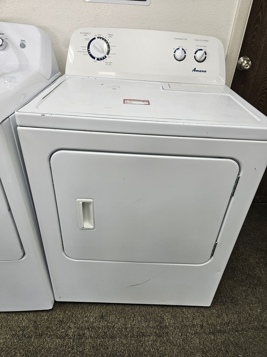 Amana White Electric Top-Load Dryer