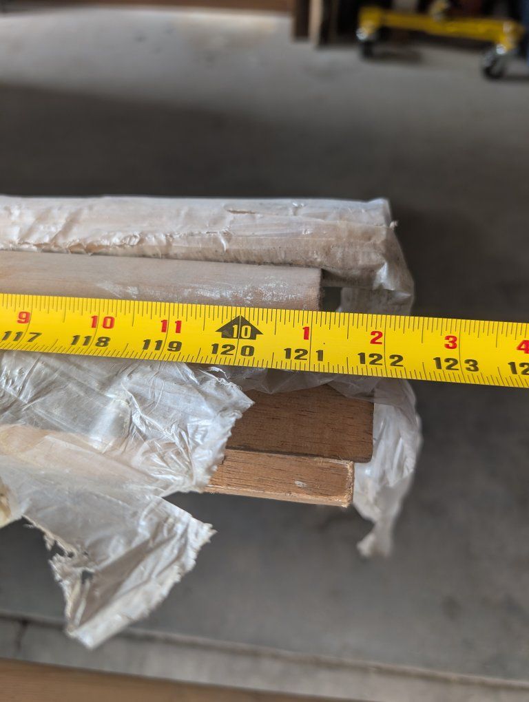 1  1/2"  tall baseboard by 70 ft long