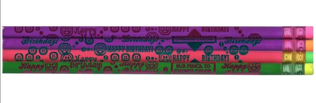 36 Color Changing Happy Birthday Pencils