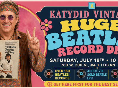 Huge Beatles Record Drop! Katydid Vintage, Logan, Utah